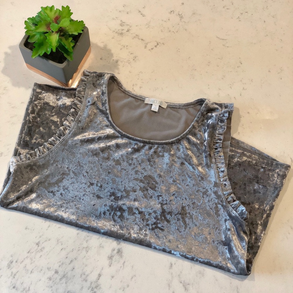 Abound Velvet Grey Tank Top
